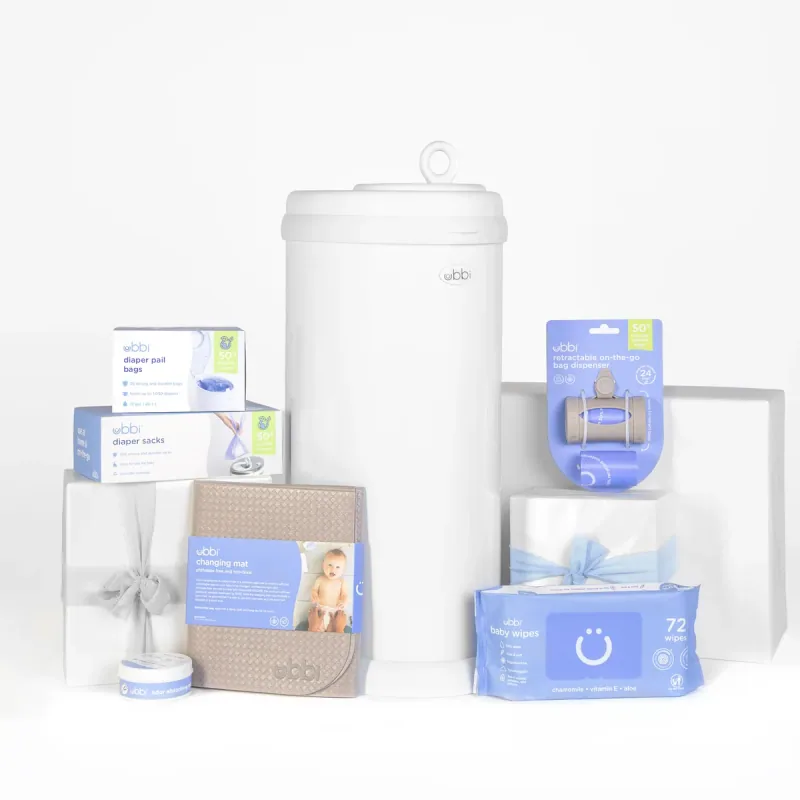 diaper pail gift set — manufacturer product photograph
