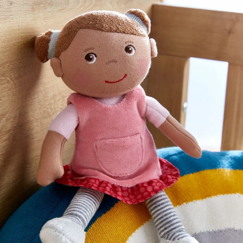 HABA Camilla Snug Up Doll shown in the manufacturer’s photograph